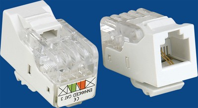 TM-2003 Cable RJ11 Voice keystone jack TM-2003 Cable RJ11 Phone Voice keystone jack RJ11/12 (CAT3) Voice Keystone Jacks