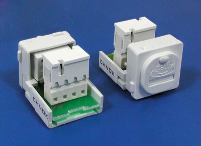 TM-4113 RJ11 UTP Voice keystone jack TM-4113 Cat3 RJ11 UTP Voice keystone jack - RJ11/12 (CAT3) Voice Keystone Jacks made in china 