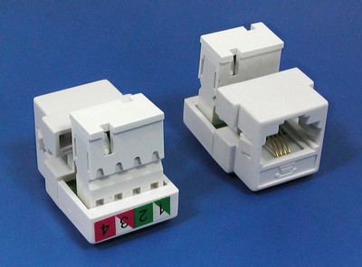TM-4302 Cat3 Connectors Voice keystone jack TM-4302 Cat3 Connectors RJ11 Voice keystone jack - RJ11/12 (CAT3) Voice Keystone Jacks made in china 