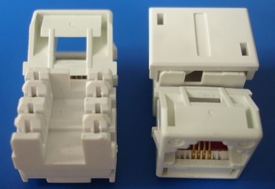 TM-4303 UTP Phone Voice keystone jack TM-4303 Cat3 UTP Phone Voice keystone jack - RJ11/12 (CAT3) Voice Keystone Jacks China manufacturer 