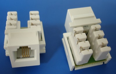 TM-6007 Cat3 RJ11 Voice keystone jack TM-6007 Cat3 RJ11 phone Voice keystone jack - RJ11/12 (CAT3) Voice Keystone Jacks made in china 