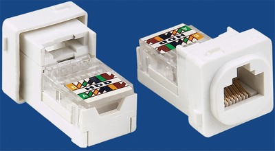  China manufacturer  TM-8123 Cat.5E RJ45 Network Data keystone jack  factory