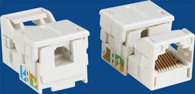  China manufacturer  TM-8302 UTP Cat.5E RJ45 Data keystone jack  company